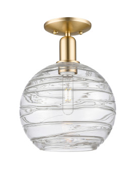 Arcadia One Light Semi-Flush Mount in Champagne Bronze (405|716-1C-CB-G1213-10CL)