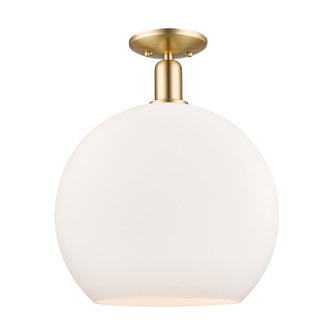 Arcadia One Light Semi-Flush Mount in Champagne Bronze (405|716-1C-CB-G121-14)