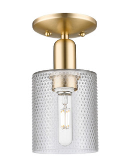 Arcadia One Light Semi-Flush Mount in Champagne Bronze (405|716-1C-CB-G112)