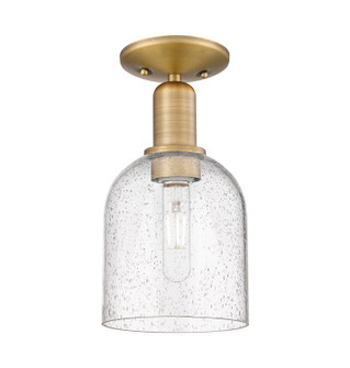 Arcadia One Light Semi-Flush Mount in Brushed Brass (405|716-1C-BB-G558-6SDY)