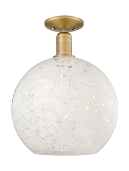 Arcadia One Light Semi-Flush Mount in Brushed Brass (405|716-1C-BB-G1216-12WM)