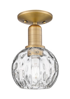 Arcadia One Light Semi-Flush Mount in Brushed Brass (405|716-1C-BB-G1215-6)
