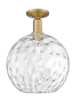 Arcadia One Light Semi-Flush Mount in Brushed Brass (405|716-1C-BB-G1215-12)