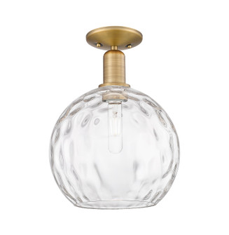 Arcadia One Light Semi-Flush Mount in Brushed Brass (405|716-1C-BB-G1215-10)