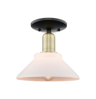 Arcadia One Light Semi-Flush Mount in Black Antique Brass (405|716-1C-BAB-G131)