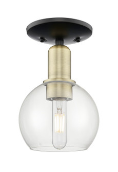 Arcadia One Light Semi-Flush Mount in Black Antique Brass (405|716-1C-BAB-G122-6)