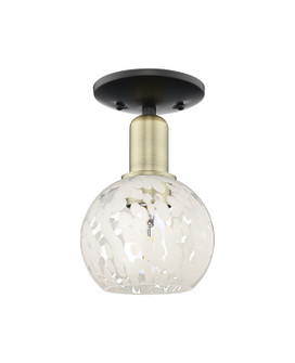Arcadia One Light Semi-Flush Mount in Black Antique Brass (405|716-1C-BAB-G1216-6WM)