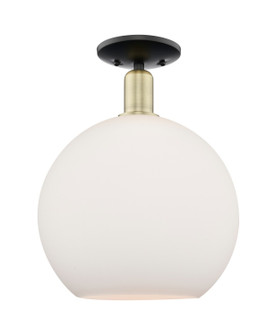 Arcadia One Light Semi-Flush Mount in Black Antique Brass (405|716-1C-BAB-G121-12)