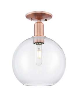 Arcadia One Light Semi-Flush Mount in Antique Copper (405|716-1C-AC-G122-10)