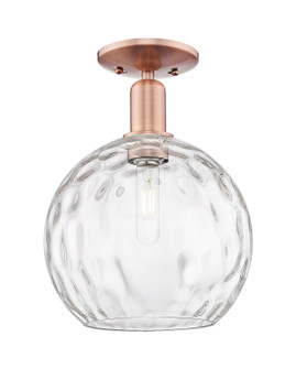 Arcadia One Light Semi-Flush Mount in Antique Copper (405|716-1C-AC-G1215-10)