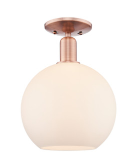 Arcadia One Light Semi-Flush Mount in Antique Copper (405|716-1C-AC-G121-10)
