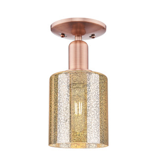 Arcadia One Light Semi-Flush Mount in Antique Copper (405|716-1C-AC-G116)