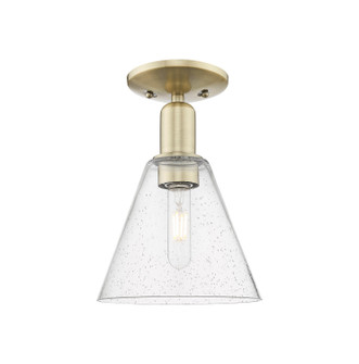 Arcadia One Light Semi-Flush Mount in Antique Brass (405|716-1C-AB-GBC-84)