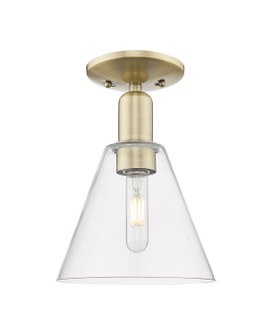 Arcadia One Light Semi-Flush Mount in Antique Brass (405|716-1C-AB-GBC-82)