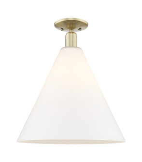 Arcadia One Light Semi-Flush Mount in Antique Brass (405|716-1C-AB-GBC-161)