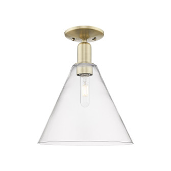 Arcadia One Light Semi-Flush Mount in Antique Brass (405|716-1C-AB-GBC-122)