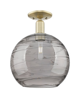 Arcadia One Light Semi-Flush Mount in Antique Brass (405|716-1C-AB-G1213-12SM)