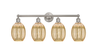 Edison Four Light Bath Vanity in Brushed Satin Nickel (405|616-4W-SN-G459-6ME)