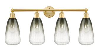 Edison Four Light Bath Vanity in Satin Gold (405|616-4W-SG-G484-7SL)
