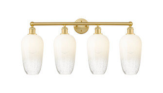 Edison Four Light Bath Vanity in Satin Gold (405|616-4W-SG-G484-7OP)