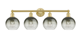 Edison Four Light Bath Vanity in Satin Gold (405|616-4W-SG-G483-8SL)
