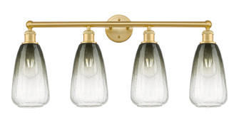 Edison Four Light Bath Vanity in Satin Gold (405|616-4W-SG-G480-6SL)