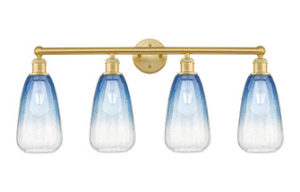 Edison Four Light Bath Vanity in Satin Gold (405|616-4W-SG-G480-6SB)