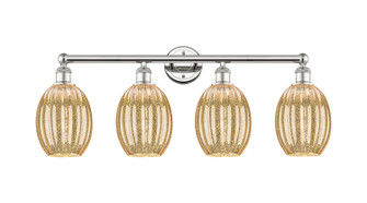 Edison Four Light Bath Vanity in Polished Nickel (405|616-4W-PN-G459-6ME)