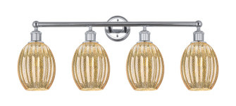 Edison Four Light Bath Vanity in Polished Chrome (405|616-4W-PC-G459-6ME)