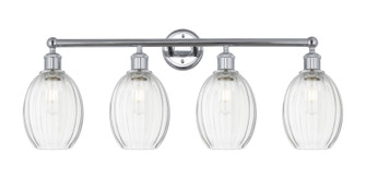 Edison Four Light Bath Vanity in Polished Chrome (405|616-4W-PC-G459-6CL)