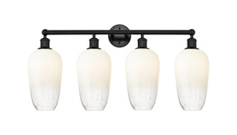 Edison Four Light Bath Vanity in Matte Black (405|616-4W-BK-G484-7OP)