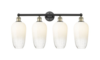 Edison Four Light Bath Vanity in Black Antique Brass (405|616-4W-BAB-G484-7OP)