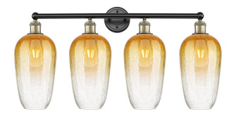 Edison Four Light Bath Vanity in Black Antique Brass (405|616-4W-BAB-G484-7AM)