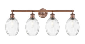 Edison Four Light Bath Vanity in Antique Copper (405|616-4W-AC-G459-6CL)