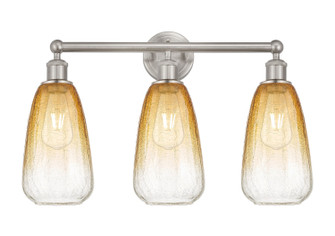 Edison Three Light Bath Vanity in Brushed Satin Nickel (405|616-3W-SN-G480-6AM)