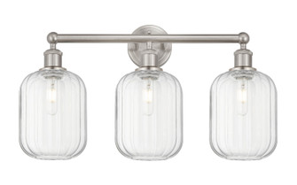 Edison Three Light Bath Vanity in Brushed Satin Nickel (405|616-3W-SN-G460-7CL)