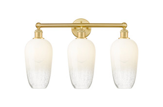 Edison Three Light Bath Vanity in Satin Gold (405|616-3W-SG-G484-7OP)