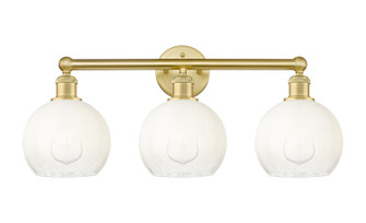 Edison Three Light Bath Vanity in Satin Gold (405|616-3W-SG-G483-8OP)