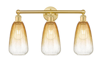Edison Three Light Bath Vanity in Satin Gold (405|616-3W-SG-G480-6AM)