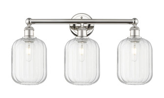 Edison Three Light Bath Vanity in Polished Nickel (405|616-3W-PN-G460-7CL)