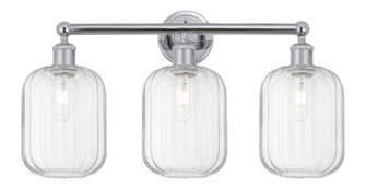 Edison Three Light Bath Vanity in Polished Chrome (405|616-3W-PC-G460-7CL)