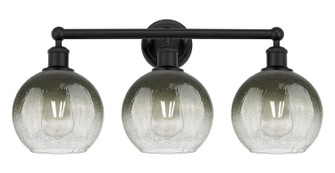 Edison Three Light Bath Vanity in Matte Black (405|616-3W-BK-G483-8SL)