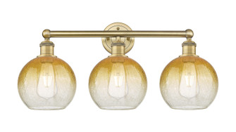 Edison Three Light Bath Vanity in Brushed Brass (405|616-3W-BB-G483-8AM)