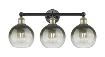 Edison Three Light Bath Vanity in Black Antique Brass (405|616-3W-BAB-G483-8SL)