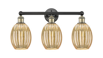 Edison Three Light Bath Vanity in Black Antique Brass (405|616-3W-BAB-G459-6ME)