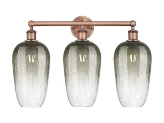 Edison Three Light Bath Vanity in Antique Copper (405|616-3W-AC-G484-7SL)