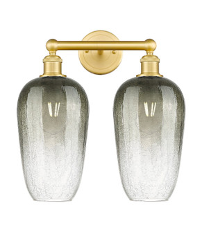 Edison Two Light Bath Vanity in Satin Gold (405|616-2W-SG-G484-7SL)