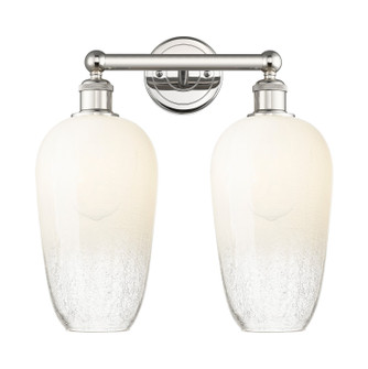 Edison Two Light Bath Vanity in Polished Nickel (405|616-2W-PN-G484-7OP)