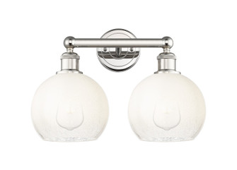 Edison Two Light Bath Vanity in Polished Nickel (405|616-2W-PN-G483-8OP)