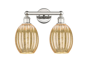 Edison Two Light Bath Vanity in Polished Nickel (405|616-2W-PN-G459-6ME)